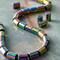 Rainbow Reconstituted Hematite Tube Beads, 8mm by Bead Landing&#x2122;